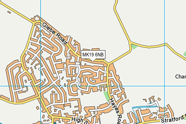MK19 6NB map - OS VectorMap District (Ordnance Survey) MK19 6NB map - OS VectorMap District (Ordnance Survey)