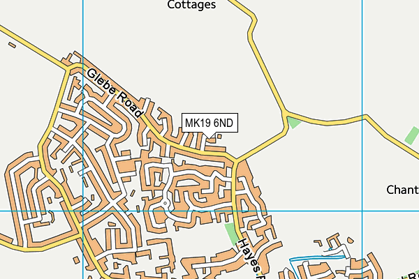 MK19 6ND map - OS VectorMap District (Ordnance Survey) MK19 6ND map - OS VectorMap District (Ordnance Survey)