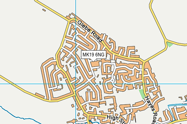 MK19 6NG map - OS VectorMap District (Ordnance Survey) MK19 6NG map - OS VectorMap District (Ordnance Survey)