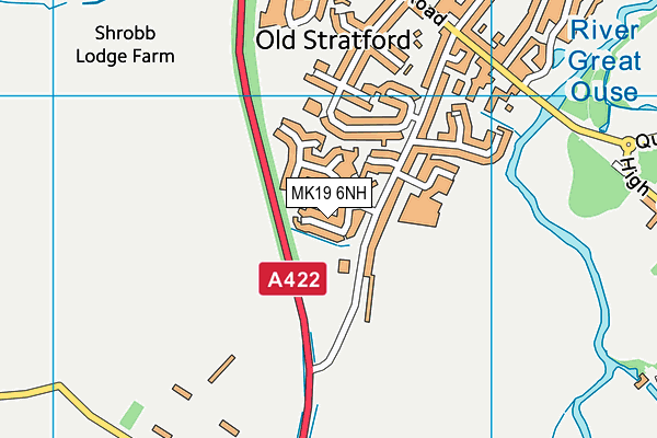 MK19 6NH map - OS VectorMap District (Ordnance Survey) MK19 6NH map - OS VectorMap District (Ordnance Survey)