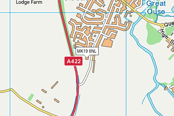 MK19 6NL map - OS VectorMap District (Ordnance Survey) MK19 6NL map - OS VectorMap District (Ordnance Survey)