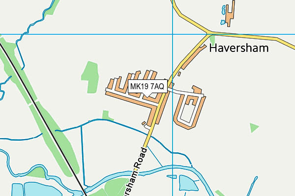 MK19 7AQ map - OS VectorMap District (Ordnance Survey) MK19 7AQ map - OS VectorMap District (Ordnance Survey)