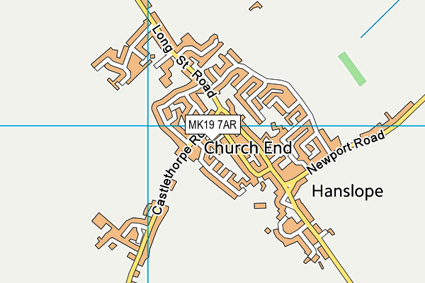 MK19 7AR map - OS VectorMap District (Ordnance Survey) MK19 7AR map - OS VectorMap District (Ordnance Survey)