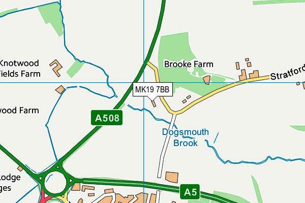 MK19 7BB map - OS VectorMap District (Ordnance Survey) MK19 7BB map - OS VectorMap District (Ordnance Survey)