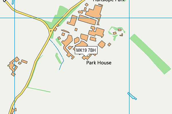 MK19 7BH map - OS VectorMap District (Ordnance Survey) MK19 7BH map - OS VectorMap District (Ordnance Survey)