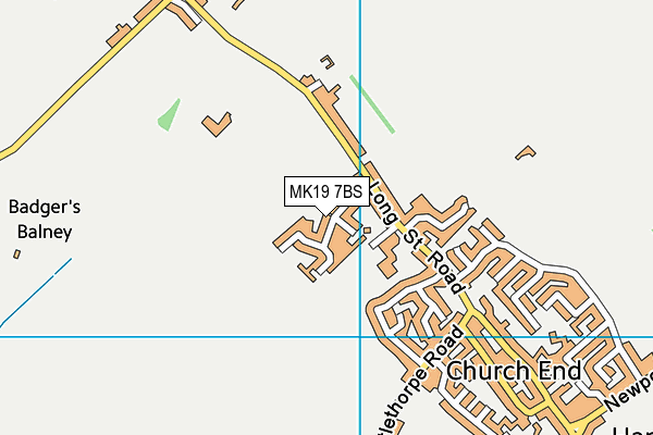 MK19 7BS map - OS VectorMap District (Ordnance Survey) MK19 7BS map - OS VectorMap District (Ordnance Survey)