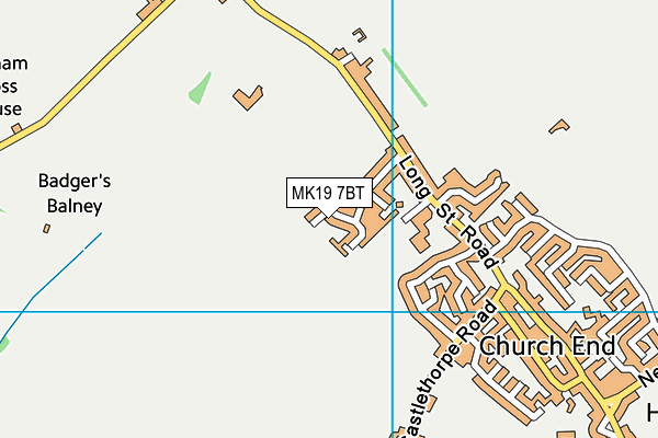 MK19 7BT map - OS VectorMap District (Ordnance Survey) MK19 7BT map - OS VectorMap District (Ordnance Survey)