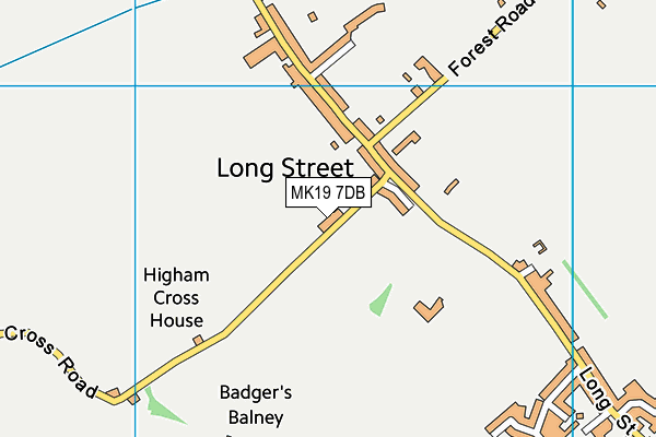MK19 7DB map - OS VectorMap District (Ordnance Survey) MK19 7DB map - OS VectorMap District (Ordnance Survey)
