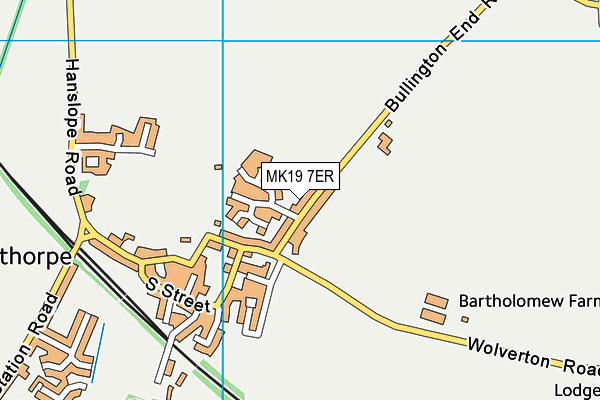 MK19 7ER map - OS VectorMap District (Ordnance Survey) MK19 7ER map - OS VectorMap District (Ordnance Survey)