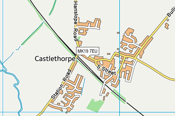 MK19 7EU map - OS VectorMap District (Ordnance Survey) MK19 7EU map - OS VectorMap District (Ordnance Survey)