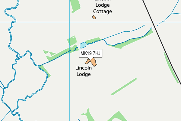 MK19 7HJ map - OS VectorMap District (Ordnance Survey) MK19 7HJ map - OS VectorMap District (Ordnance Survey)