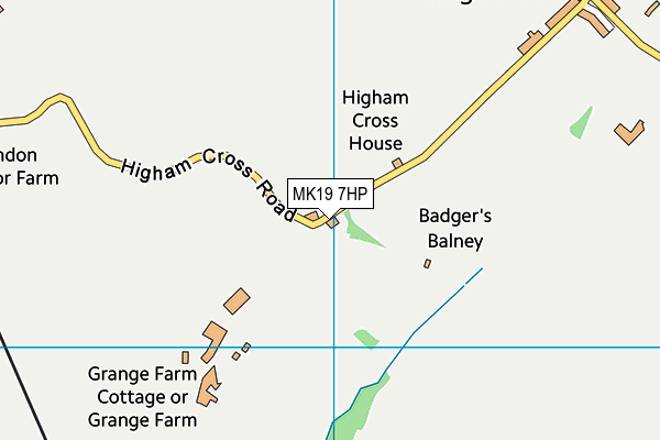 MK19 7HP map - OS VectorMap District (Ordnance Survey) MK19 7HP map - OS VectorMap District (Ordnance Survey)
