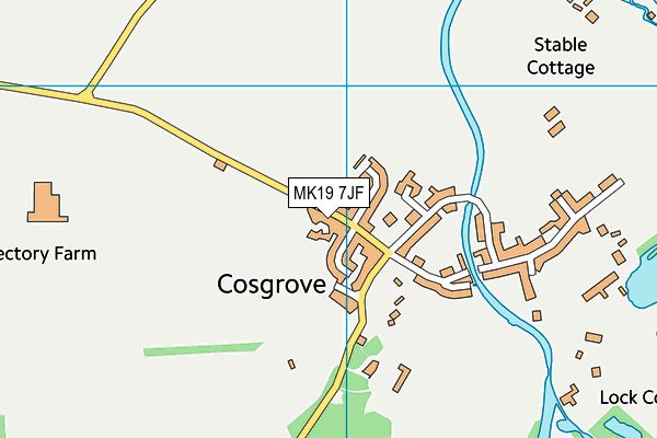 MK19 7JF map - OS VectorMap District (Ordnance Survey) MK19 7JF map - OS VectorMap District (Ordnance Survey)