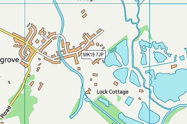 MK19 7JP map - OS VectorMap District (Ordnance Survey) MK19 7JP map - OS VectorMap District (Ordnance Survey)