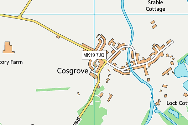 MK19 7JQ map - OS VectorMap District (Ordnance Survey) MK19 7JQ map - OS VectorMap District (Ordnance Survey)