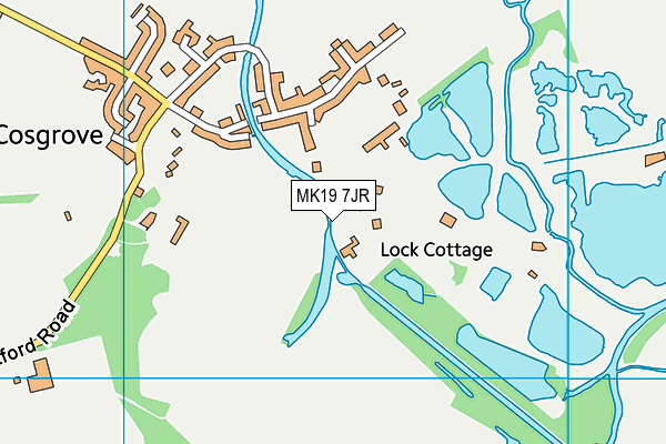 MK19 7JR map - OS VectorMap District (Ordnance Survey) MK19 7JR map - OS VectorMap District (Ordnance Survey)