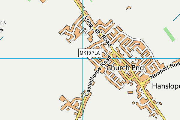 MK19 7LA map - OS VectorMap District (Ordnance Survey) MK19 7LA map - OS VectorMap District (Ordnance Survey)
