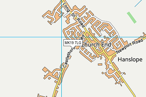 MK19 7LG map - OS VectorMap District (Ordnance Survey) MK19 7LG map - OS VectorMap District (Ordnance Survey)