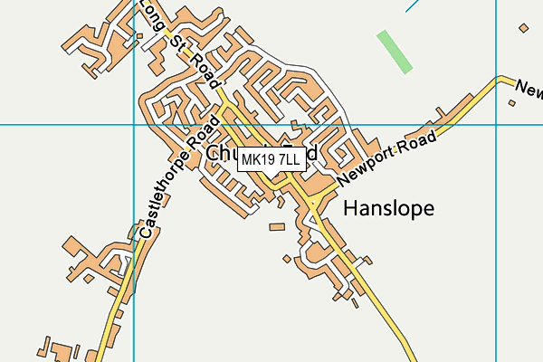 MK19 7LL map - OS VectorMap District (Ordnance Survey) MK19 7LL map - OS VectorMap District (Ordnance Survey)
