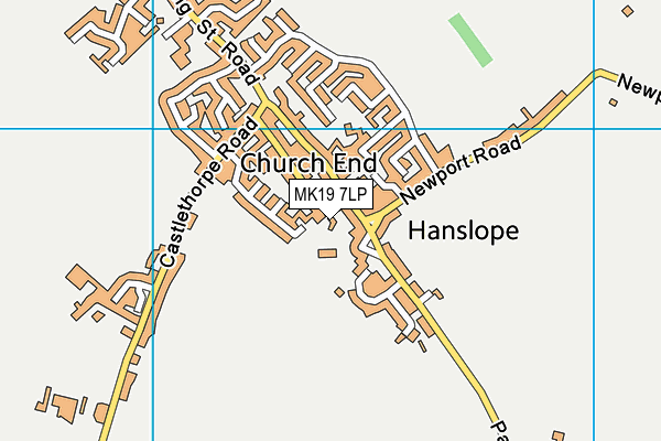 MK19 7LP map - OS VectorMap District (Ordnance Survey) MK19 7LP map - OS VectorMap District (Ordnance Survey)