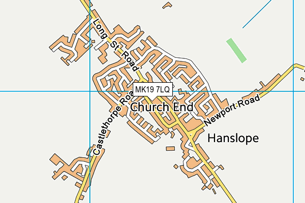 MK19 7LQ map - OS VectorMap District (Ordnance Survey)