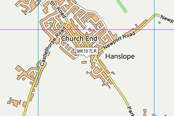 MK19 7LR map - OS VectorMap District (Ordnance Survey)