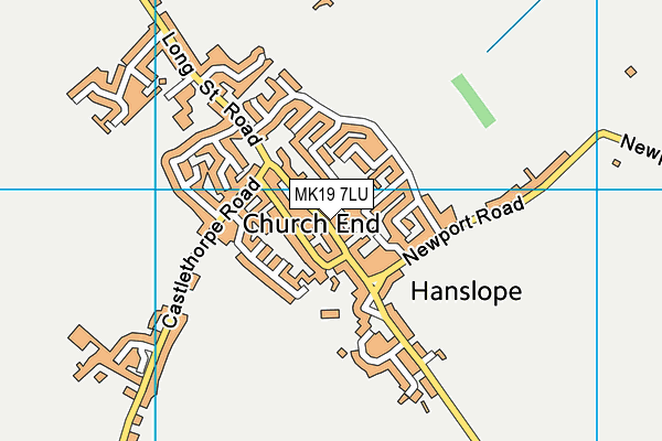 MK19 7LU map - OS VectorMap District (Ordnance Survey) MK19 7LU map - OS VectorMap District (Ordnance Survey)