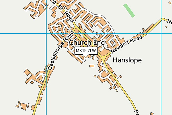 MK19 7LW map - OS VectorMap District (Ordnance Survey) MK19 7LW map - OS VectorMap District (Ordnance Survey)