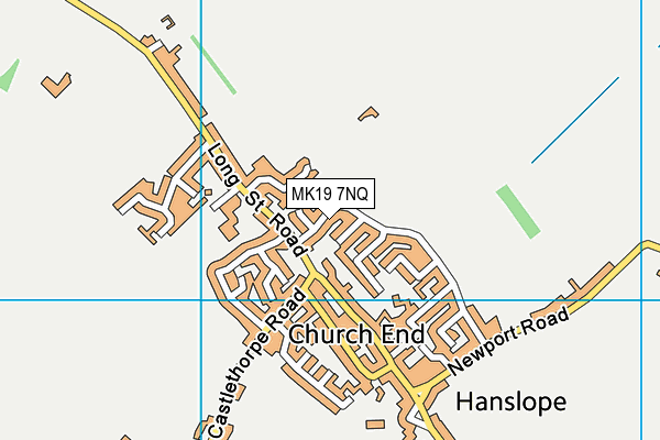 MK19 7NQ map - OS VectorMap District (Ordnance Survey)