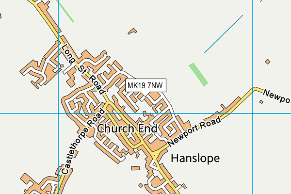 MK19 7NW map - OS VectorMap District (Ordnance Survey) MK19 7NW map - OS VectorMap District (Ordnance Survey)