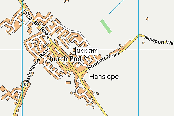 MK19 7NY map - OS VectorMap District (Ordnance Survey) MK19 7NY map - OS VectorMap District (Ordnance Survey)