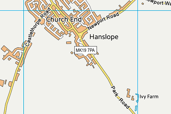 MK19 7PA map - OS VectorMap District (Ordnance Survey) MK19 7PA map - OS VectorMap District (Ordnance Survey)