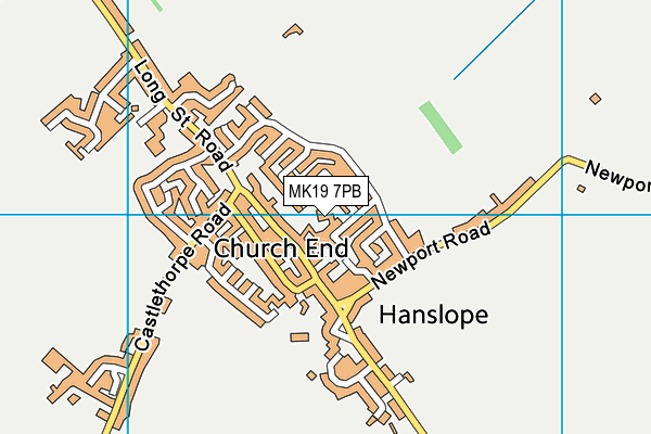 MK19 7PB map - OS VectorMap District (Ordnance Survey) MK19 7PB map - OS VectorMap District (Ordnance Survey)
