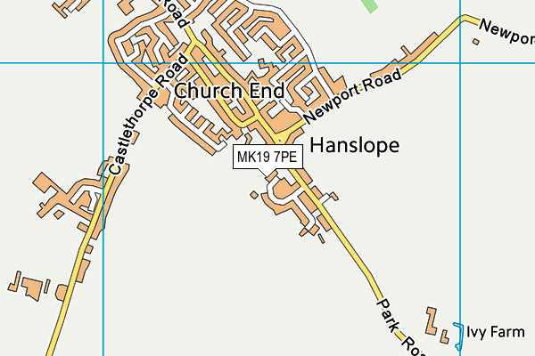 MK19 7PE map - OS VectorMap District (Ordnance Survey) MK19 7PE map - OS VectorMap District (Ordnance Survey)