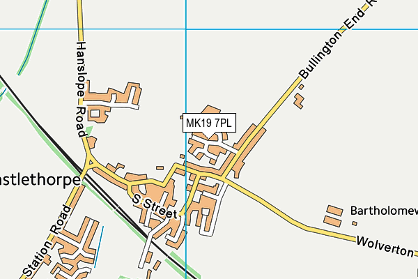 MK19 7PL map - OS VectorMap District (Ordnance Survey) MK19 7PL map - OS VectorMap District (Ordnance Survey)