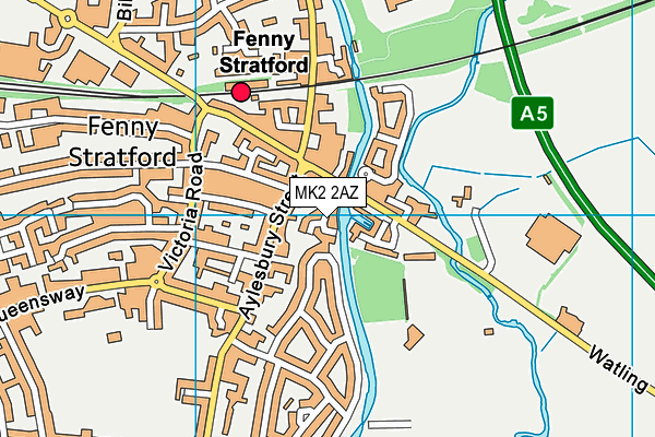 MK2 2AZ map - OS VectorMap District (Ordnance Survey) MK2 2AZ map - OS VectorMap District (Ordnance Survey)