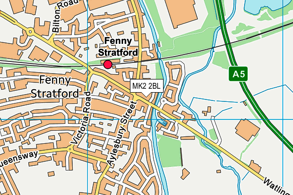 MK2 2BL map - OS VectorMap District (Ordnance Survey) MK2 2BL map - OS VectorMap District (Ordnance Survey)