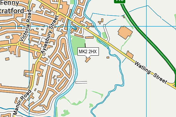 MK2 2HX map - OS VectorMap District (Ordnance Survey) MK2 2HX map - OS VectorMap District (Ordnance Survey)