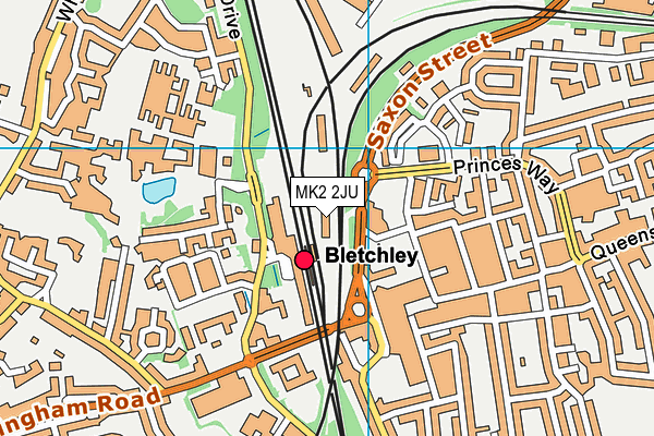 MK2 2JU map - OS VectorMap District (Ordnance Survey) MK2 2JU map - OS VectorMap District (Ordnance Survey)