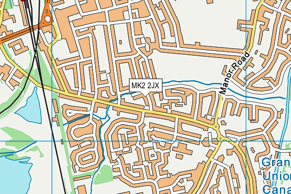 MK2 2JX map - OS VectorMap District (Ordnance Survey) MK2 2JX map - OS VectorMap District (Ordnance Survey)