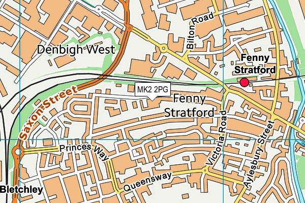 MK2 2PG map - OS VectorMap District (Ordnance Survey) MK2 2PG map - OS VectorMap District (Ordnance Survey)