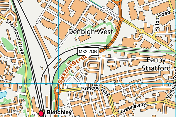 MK2 2QB map - OS VectorMap District (Ordnance Survey) MK2 2QB map - OS VectorMap District (Ordnance Survey)