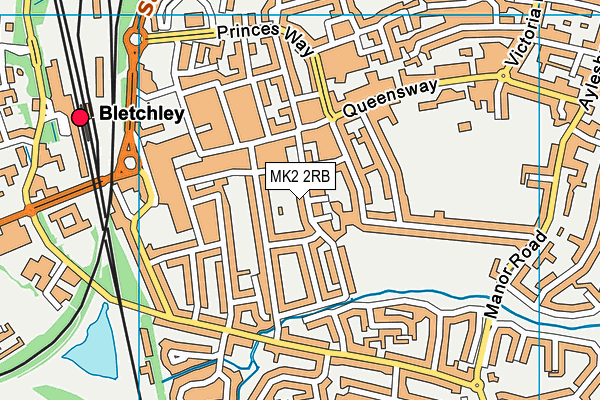 MK2 2RB map - OS VectorMap District (Ordnance Survey) MK2 2RB map - OS VectorMap District (Ordnance Survey)