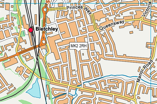 MK2 2RH map - OS VectorMap District (Ordnance Survey) MK2 2RH map - OS VectorMap District (Ordnance Survey)