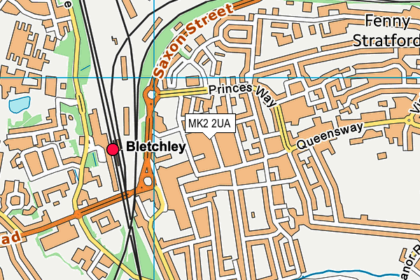 MK2 2UA map - OS VectorMap District (Ordnance Survey) MK2 2UA map - OS VectorMap District (Ordnance Survey)