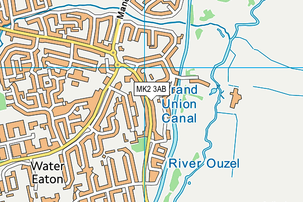 MK2 3AB map - OS VectorMap District (Ordnance Survey) MK2 3AB map - OS VectorMap District (Ordnance Survey)