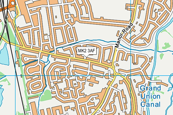 MK2 3AF map - OS VectorMap District (Ordnance Survey) MK2 3AF map - OS VectorMap District (Ordnance Survey)
