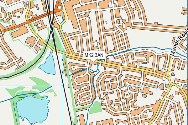 MK2 3AN map - OS VectorMap District (Ordnance Survey) MK2 3AN map - OS VectorMap District (Ordnance Survey)