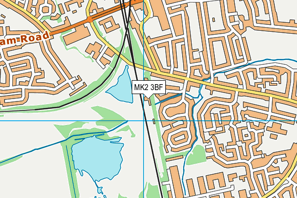 MK2 3BF map - OS VectorMap District (Ordnance Survey) MK2 3BF map - OS VectorMap District (Ordnance Survey)