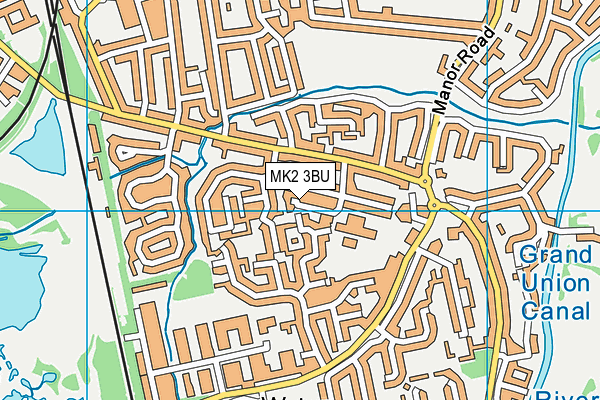 MK2 3BU map - OS VectorMap District (Ordnance Survey) MK2 3BU map - OS VectorMap District (Ordnance Survey)